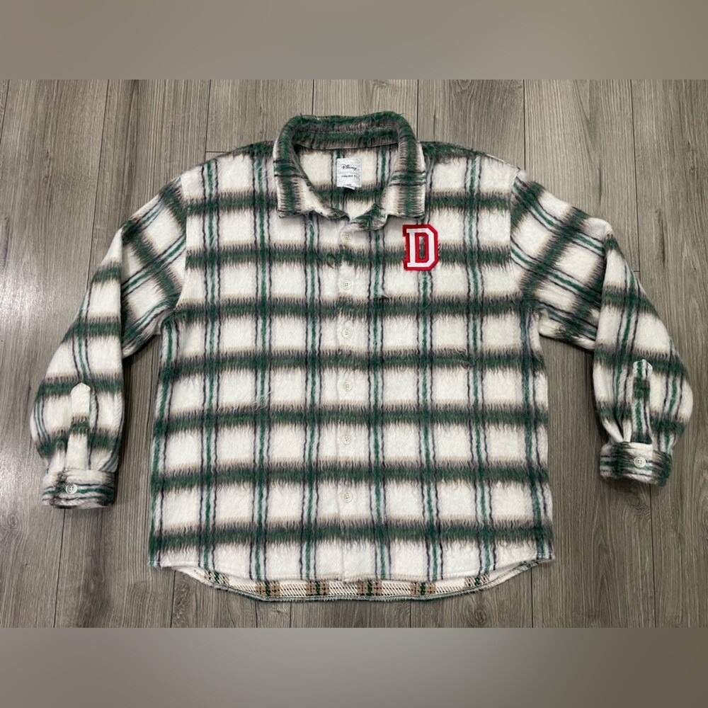 Forever 21‎ Man Donald Duck x Disney Embroidery Plaid Jacket Size XL